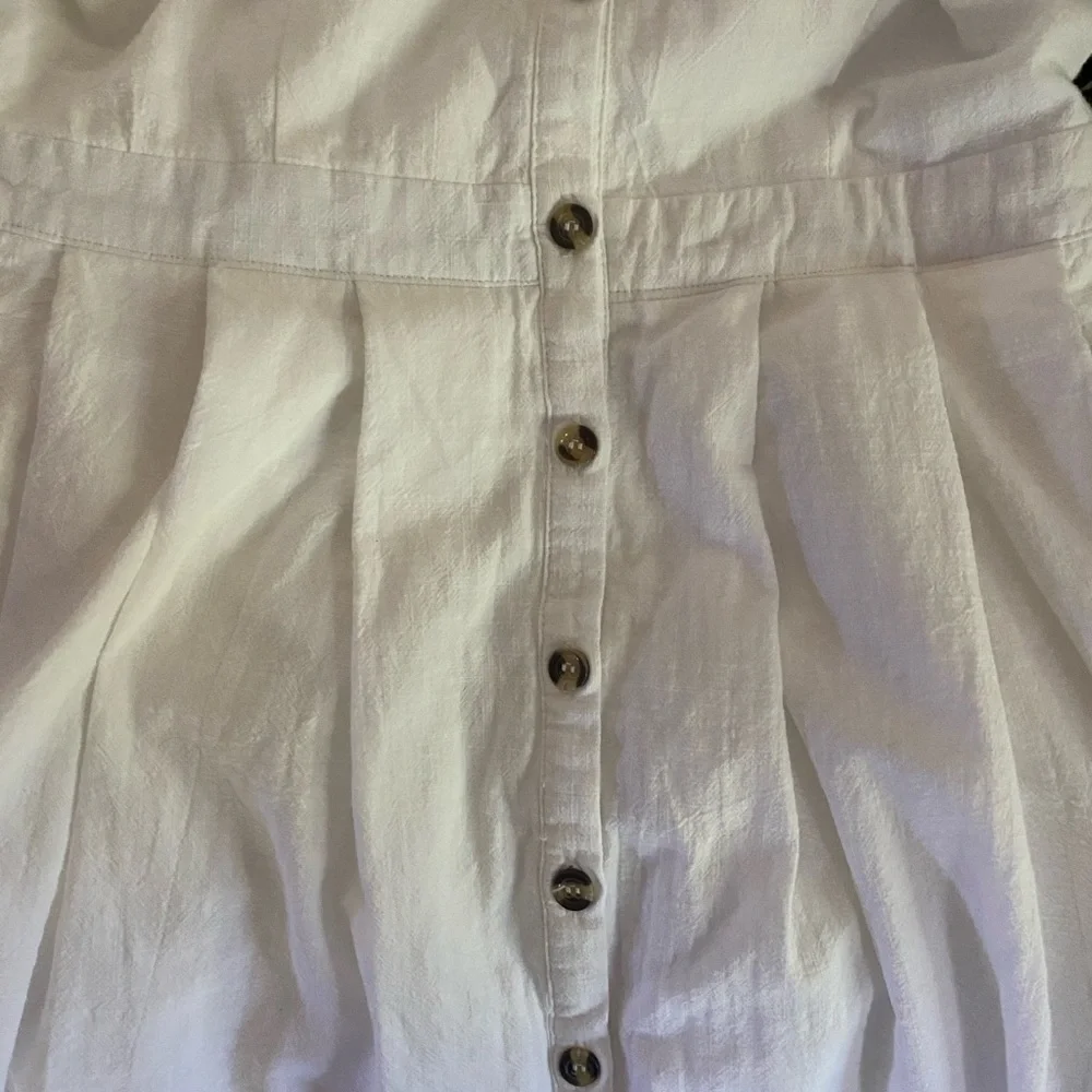 Lulus I’ve Got Love White Off-the-Shoulder Cotton Dress Small - Picture 4 of 7